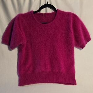 Vintage Angora Short Sleeve Sweater